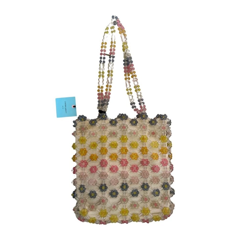 Cynthia Rowley beaded Floral Shoulder Bag Tote